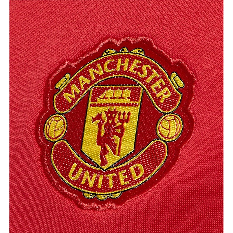 adidas Mens MUFC Manchester United Tiro 21 Anthem Jacket Real Red/Black