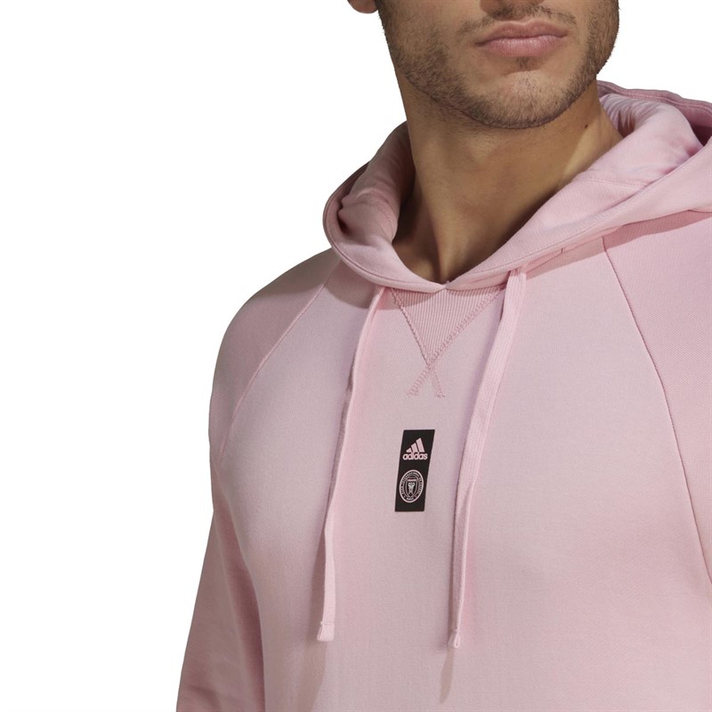 Buy adidas Mens IMCF Inter Miami CF Travel Hoodie True Pink