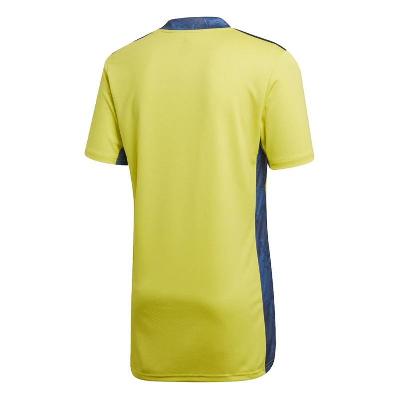 adidas Mens JFC Juventus Home Goalkeeper Jersey Shock Yellow/Navy Blue