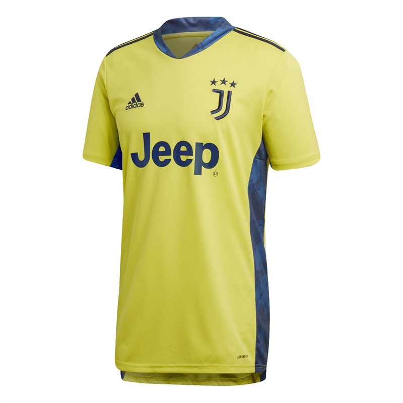 Buy adidas Mens JFC Juventus Home Goalkeeper Jersey Shock Yellow/Navy Blue