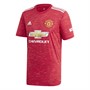 adidas Mens MUFC Manchester United Home Jersey Real Red