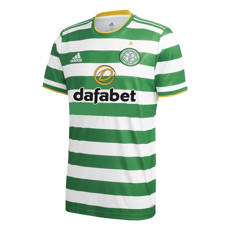 Buy adidas Mens CFC Celtic FC Home Jersey White/Green