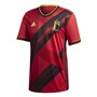 adidas Mens RBFA Belgium Home Jersey Collegiate Red