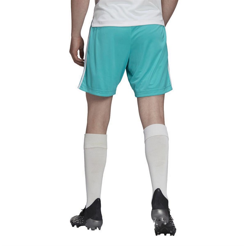adidas Mens RMCF Real Madrid Third Shorts Hi Res Aqua