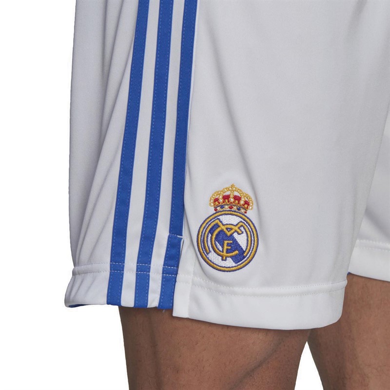 adidas Mens RMCF Real Madrid Home Shorts White