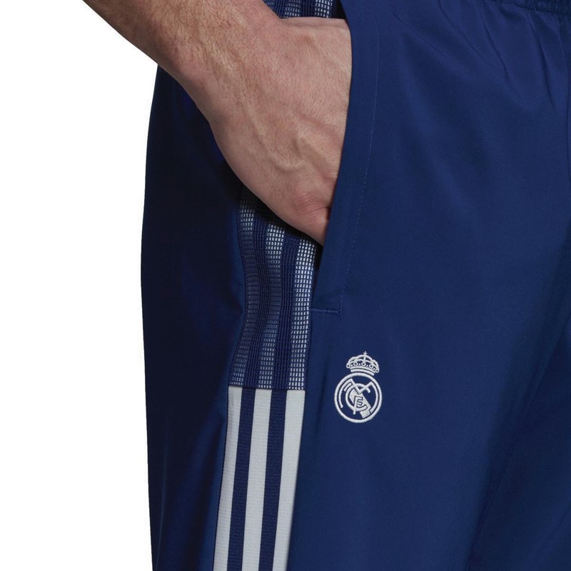 adidas Mens Rmcf Real Madrid Woven Tracksuit Bottoms Victory Blue