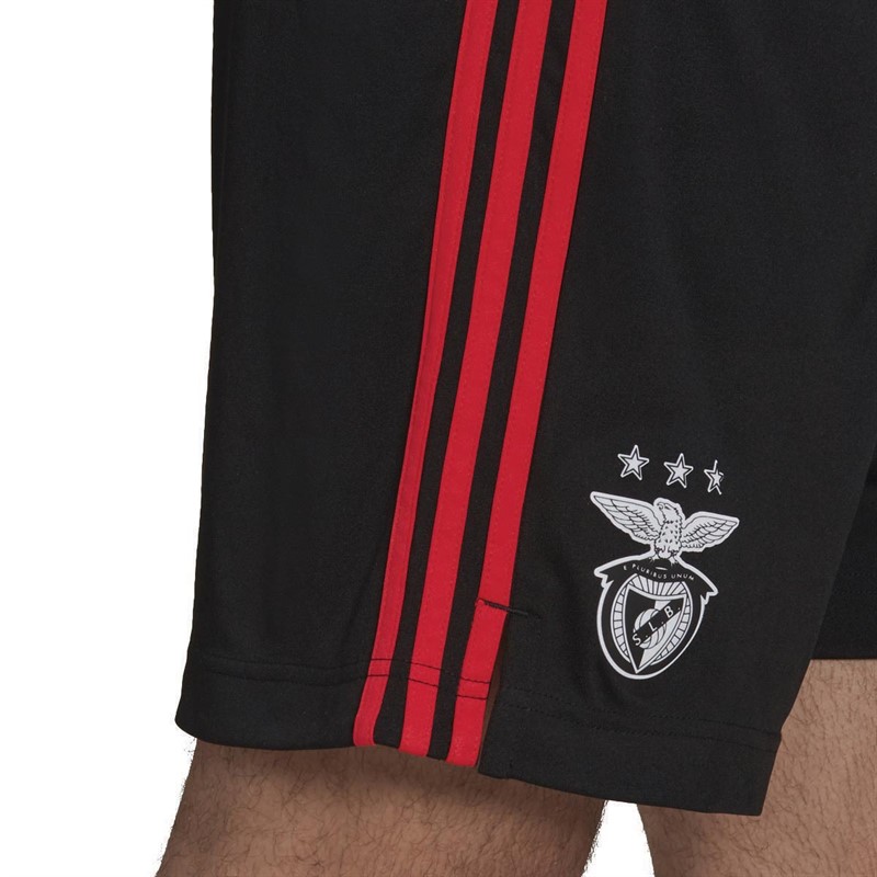 adidas Mens SLB Benfica Away Shorts Black