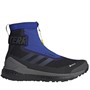 adidas Mens Terrex Free Hiker Gore-Tex Cold.Rdy Boost Walking Boots Core Black/Black Blue Metallic/Bold Blue