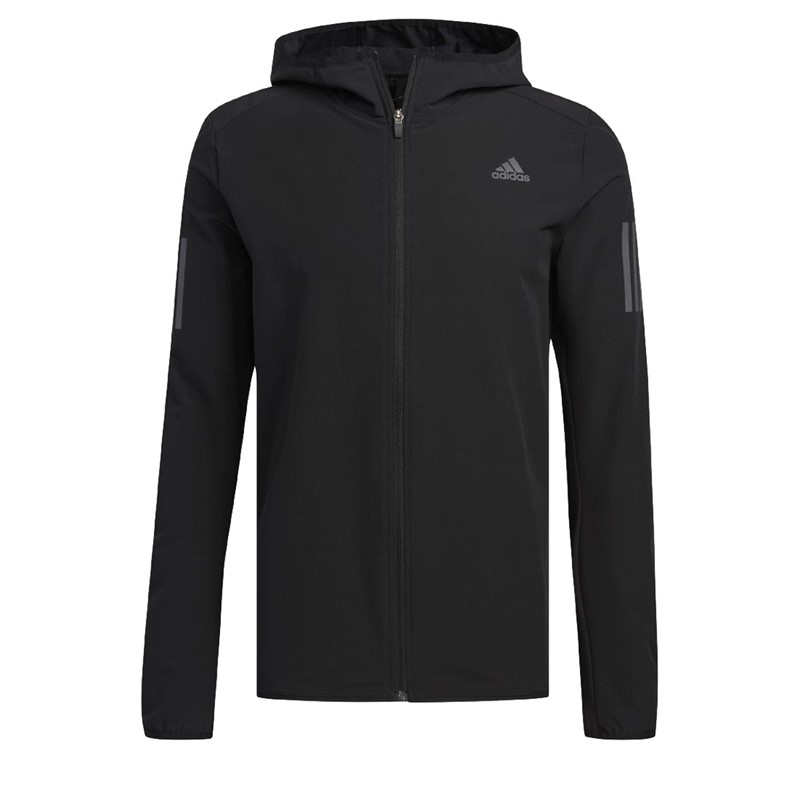 Buy adidas Mens Response Own The Run Running Jacket Black