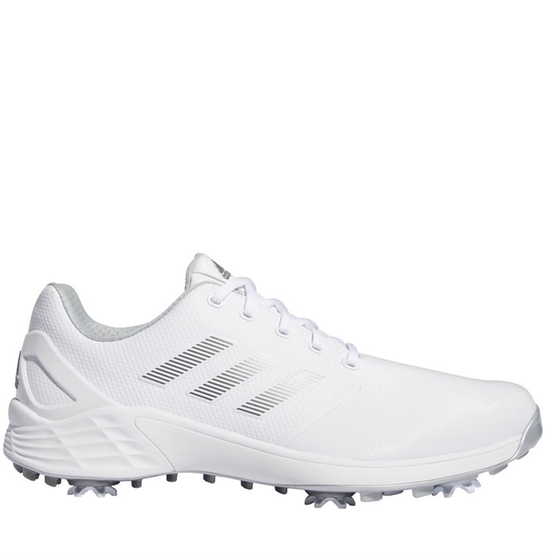 Buy adidas Mens Zg21 Boost Waterproof Golf Shoes Footwear White Dark Silver Metallic Silver