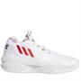 adidas Mens Dame 8 Basketball Shoes Footwear White/Vivid Red/Core Black