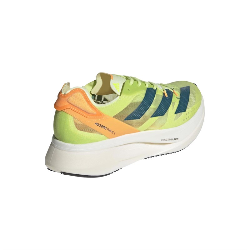 adidas Mens Adizero Prime X Lightstrike Pro Neutral Running Shoes Pulse Lime/Real Teal/Flash Orange
