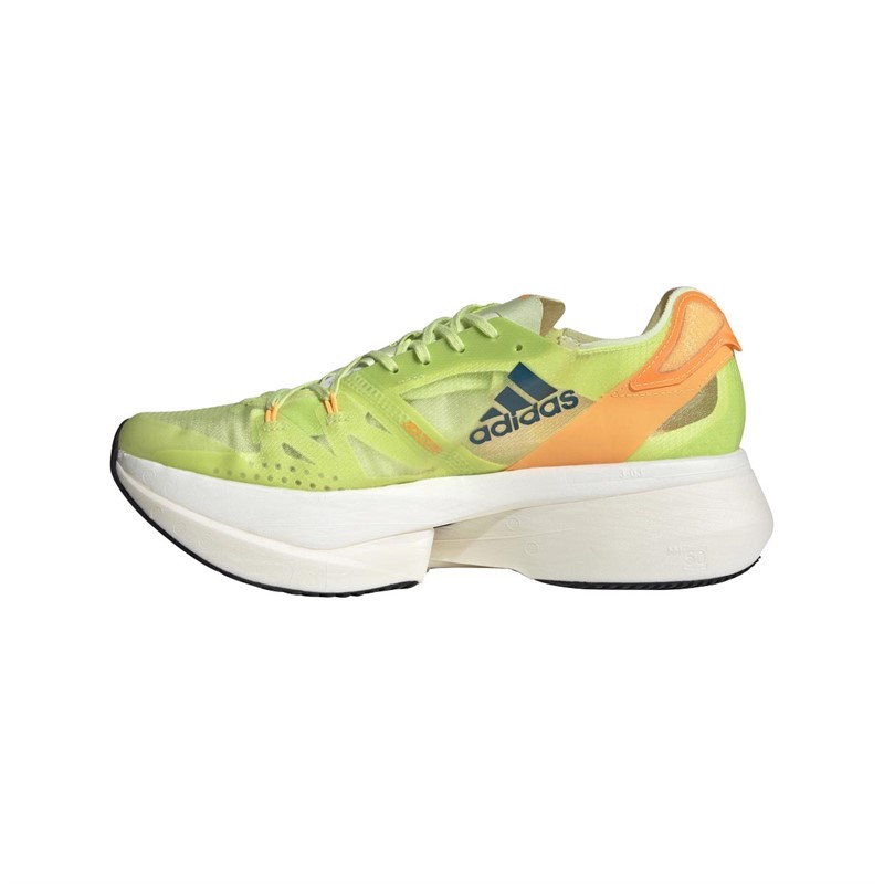 adidas Mens Adizero Prime X Lightstrike Pro Neutral Running Shoes Pulse Lime/Real Teal/Flash Orange