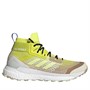 adidas Mens Terrex Free Hiker Water-Repellant Primeblue Boost Walking Boots Beige Tone/Pulse Yellow/Acid Yellow