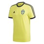 adidas Mens SVFF Sweden 3-Stripes T-Shirt Shock Yellow