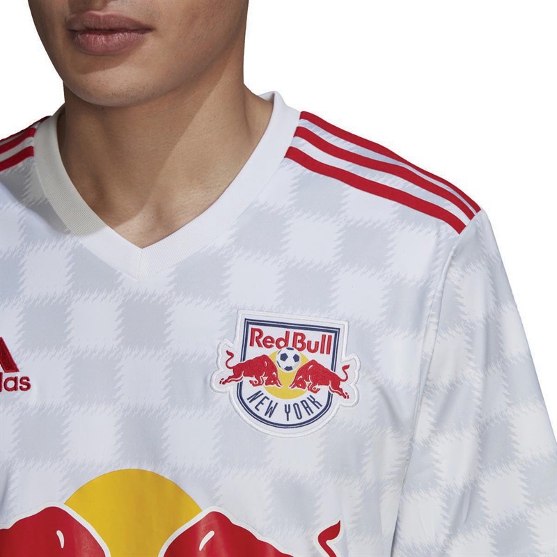 adidas Mens RB New York Red Bulls Home Jersey White/Red