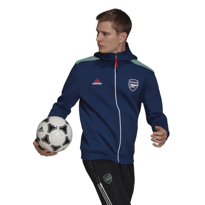 Buy adidas Mens AFC Arsenal adidas Z.N.E. Anthem Jacket Mystery Blue Scarlet