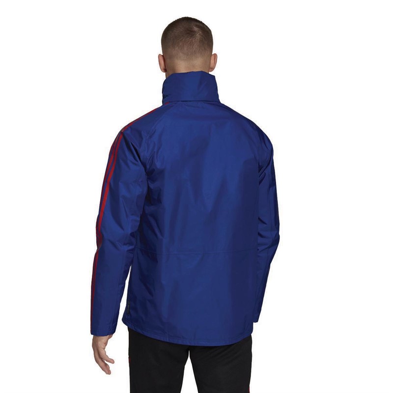 adidas Mens FCB FC Bayern Munich Condivo 22 Storm Jacket Mysteryy Ink/FCB True Red