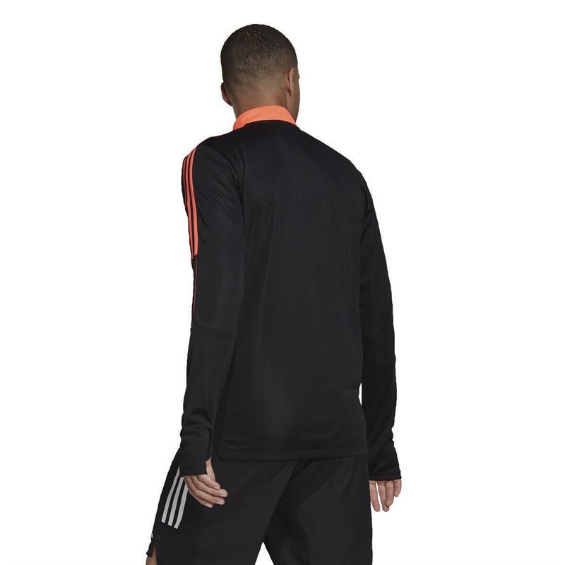 adidas Mens JFC Juventus Tiro Training Top Black/Turbo