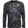 adidas Mens JFC Juventus Pre-Match Warm Top Grey Four/Carbon/Black