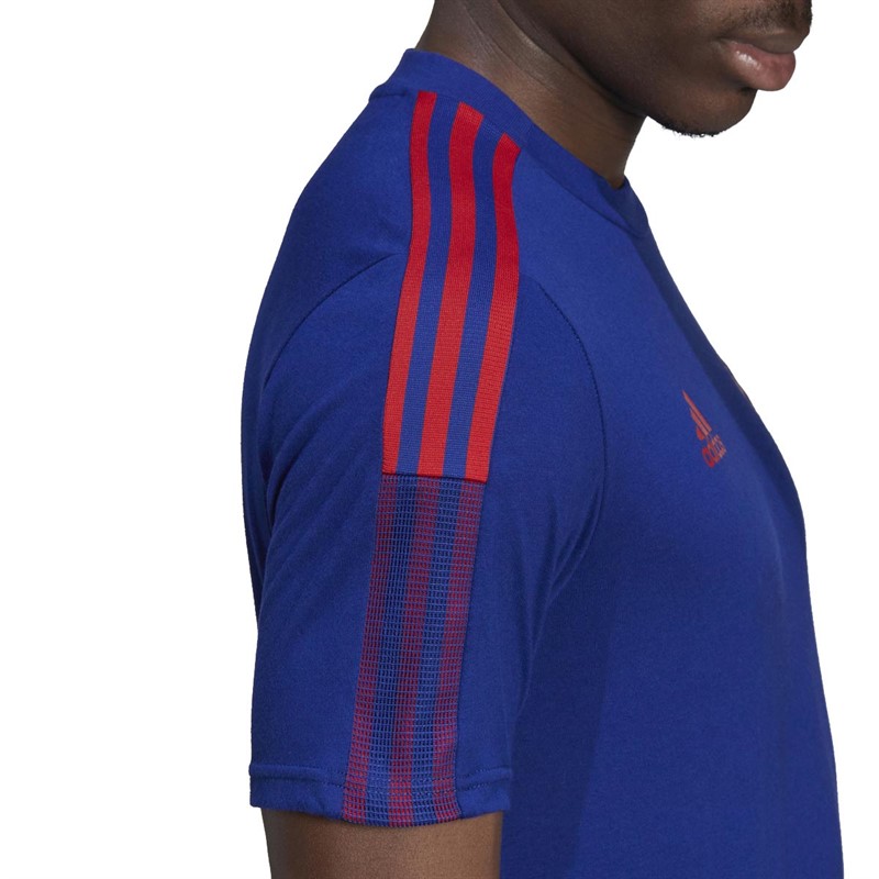 adidas Mens FCB FC Bayern Munich Tiro T-Shirt Mystery Ink/FCB True Red