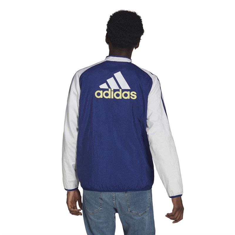 adidas Mens JFC Juventus Icons Woven Jacket Victory Blue/White