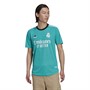 adidas Mens RMCF Real Madrid Authentic Third Jersey Hi Res Aqua
