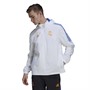 adidas Mens RMCF Real Madrid Tiro All-Weather Jacket White