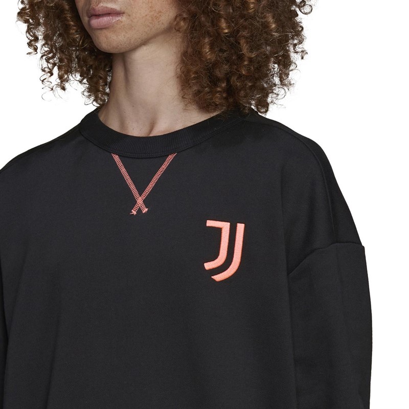 adidas Mens JFC Juventus CNY Crew Sweatshirt Black