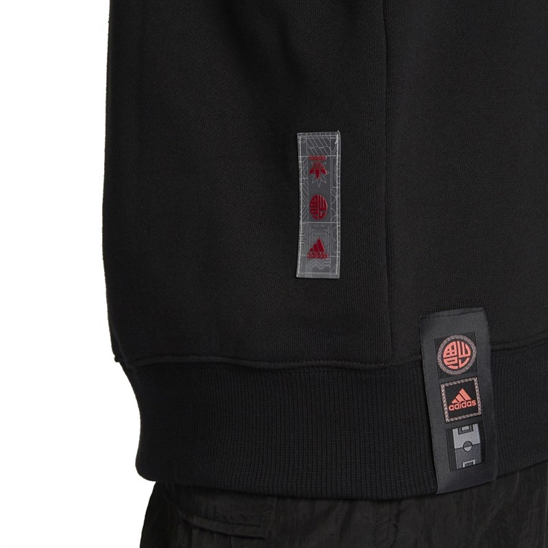 adidas Mens JFC Juventus CNY Crew Sweatshirt Black