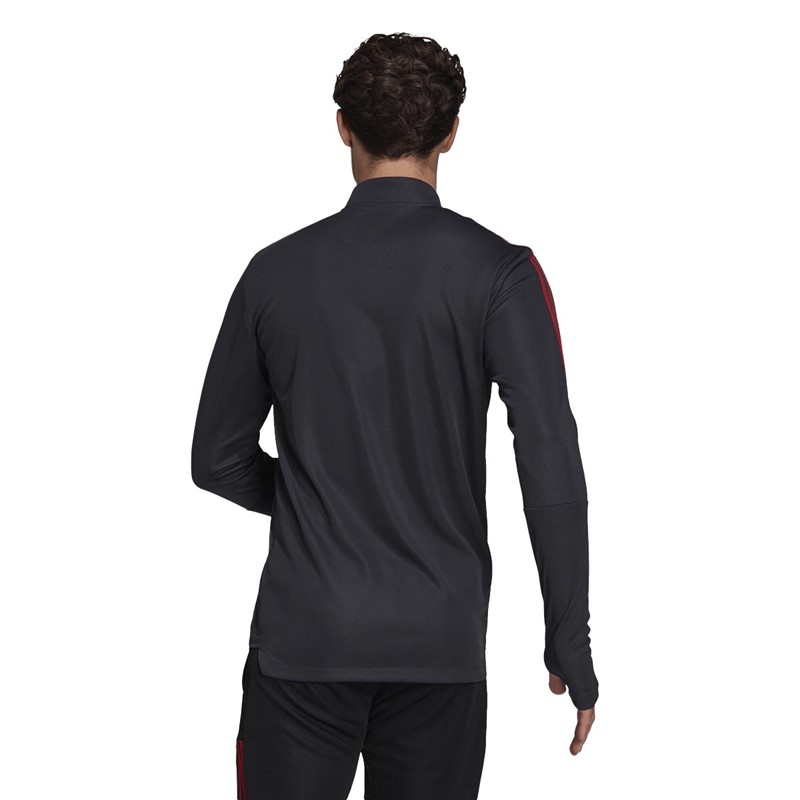 adidas Mens FCB FC Bayern Munich Tiro Training Top Night Grey