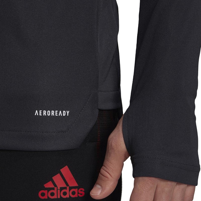 adidas Mens FCB FC Bayern Munich Tiro Training Top Night Grey