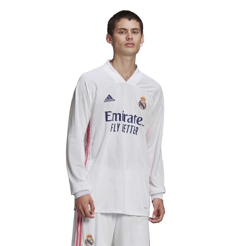 adidas Mens RMCF Real Madrid Home Jersey White