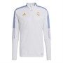 adidas Mens RMCF Real Madrid Tiro Training Top White