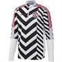 adidas Mens MUFC Manchester United Graphic Track Top White/Black