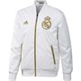 adidas Mens RMCF Real Madrid CNY Bomber Jacket White