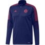 adidas Mens FCB FC Bayern Munich Tiro Training Top Mysteryy Ink/Fcb True Red