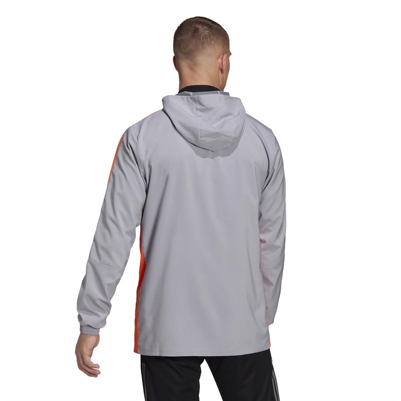 adidas Mens JFC Juventus Tiro Presentation Track Top Glory Grey