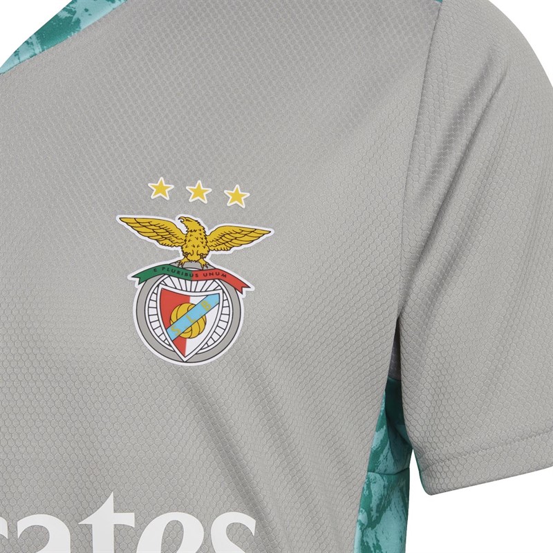 adidas Mens SLB Benfica Goalkeeper Jersey Team Mid Gey