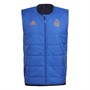adidas Mens RMCF Real Madrid Padded Vest Hi Res Blue/Black