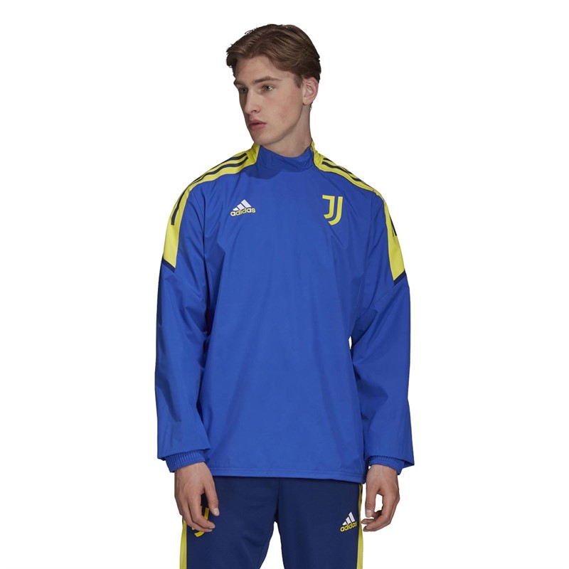 adidas Mens JFC Juventus Condivo Hybrid Top Bold Blue