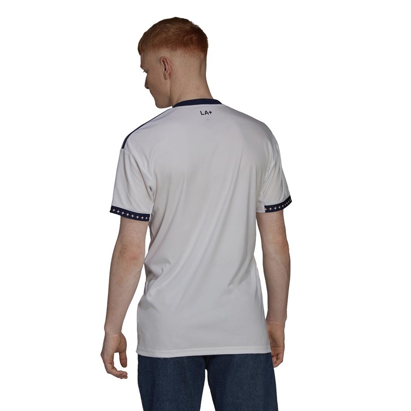 adidas Herre LAG LA Galaxy Home Fodboldtrøjer Hvid