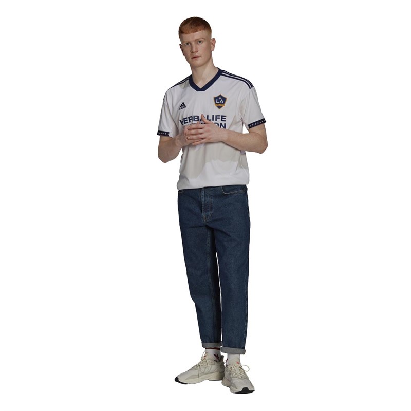 adidas Herre LAG LA Galaxy Home Fodboldtrøjer Hvid