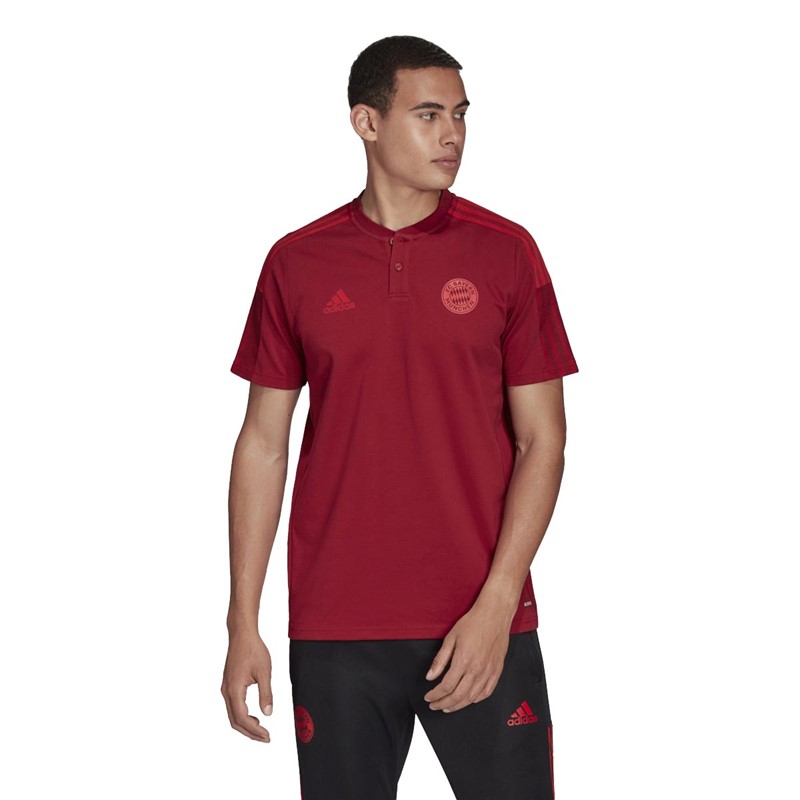 Buy adidas Mens FCB FC Bayern Munich Tiro Polo Shirt Craft Red