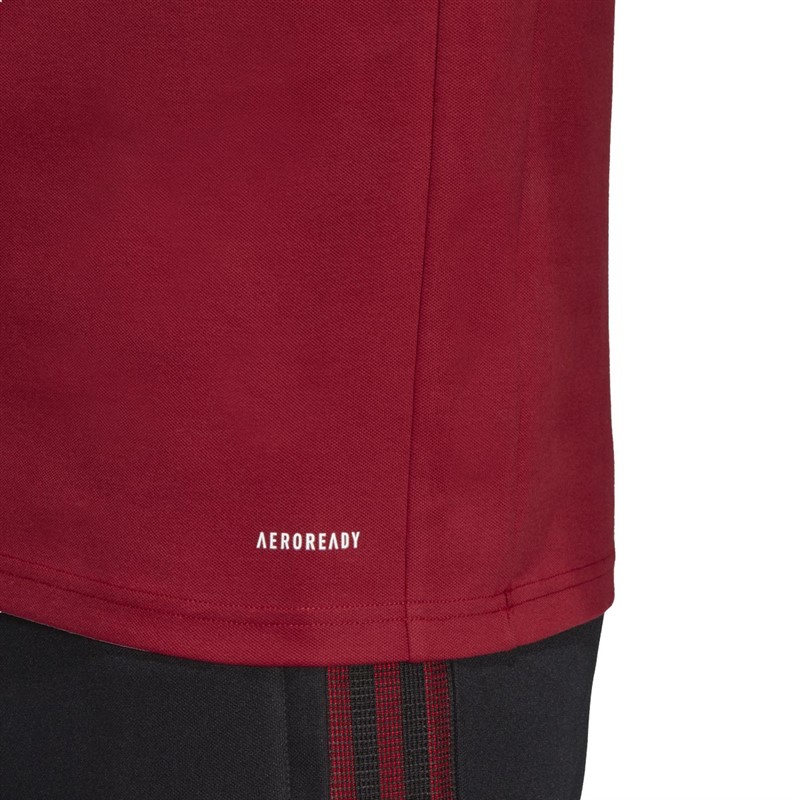 adidas Mens FCB FC Bayern Munich Tiro Polo Shirt Craft Red