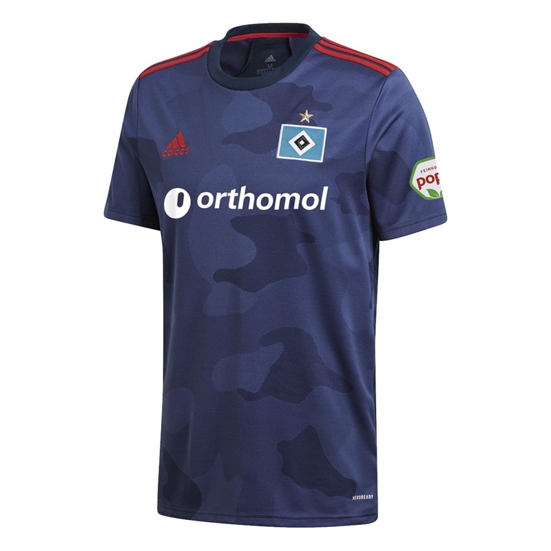 adidas Mens HSV Hamburger Sv Away Jersey Collegiate Navy/Midnight Indigo/Bright Orange