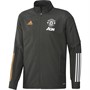 adidas Mens MUFC Manchester United Presentation Track Top Legend Earth
