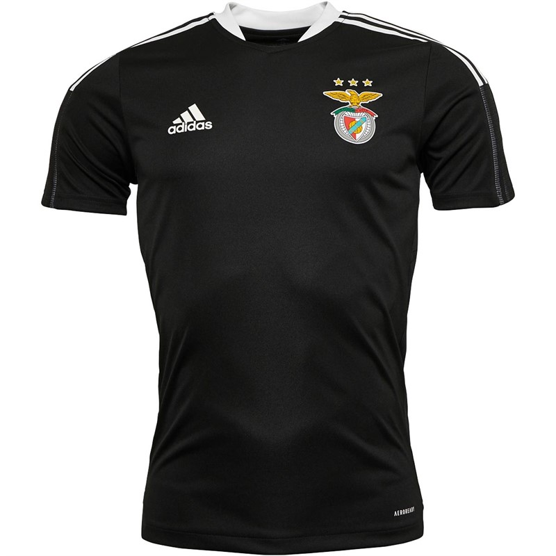 adidas Mens SLB Benfica Training Jersey Black