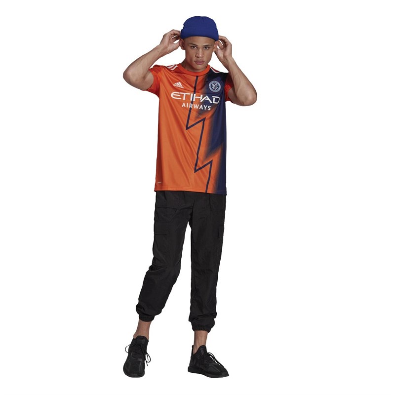 adidas Maillot de Foot NYCFC New York City FC Away Homme Orange