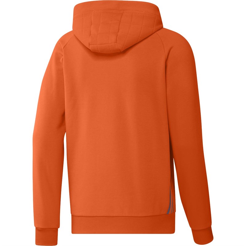 adidas Mens New York City FC Travel Hoodie Orange